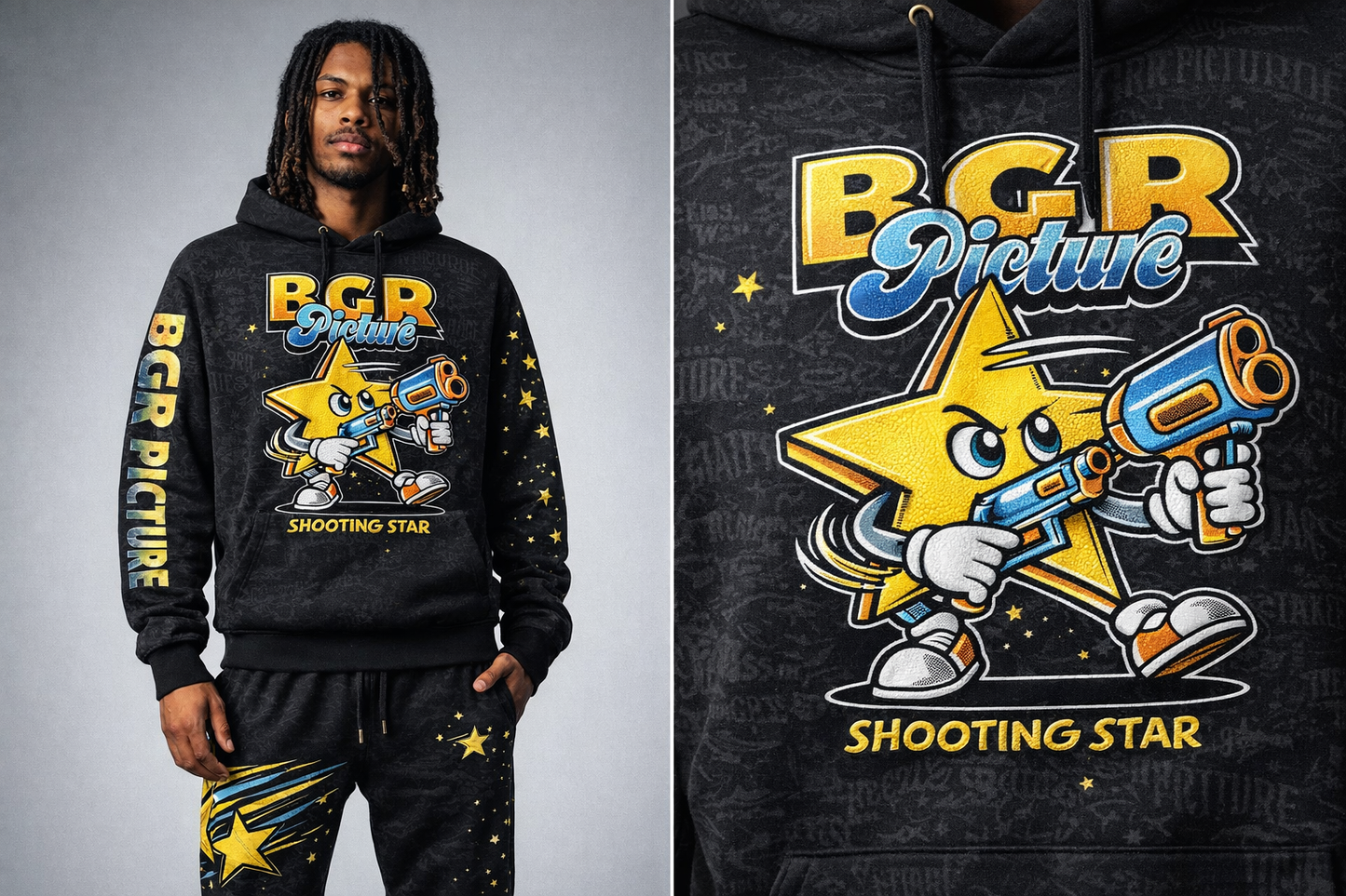 BGR Picture “Shooting Star” Hoodie & Jogger Set